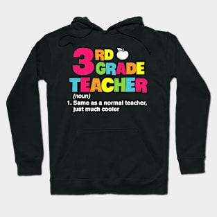 3rd Grade Teacher Definition Tee Funny School Gift Hoodie